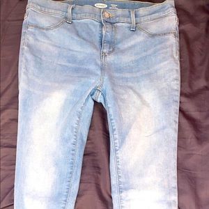 Light blue rockstar jeggings